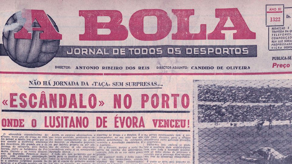 Há 70 anos os eborenses eliminavam o FC Porto da Taça de Portugal com 2-0 fora de casa