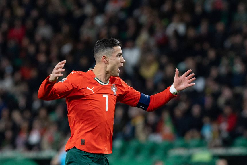 Cristiano Ronaldo em ação pela Seleção Nacional