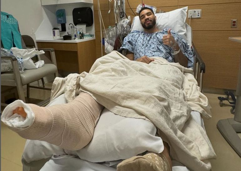 A primeira mensagem de Jayson Tatum do hospital