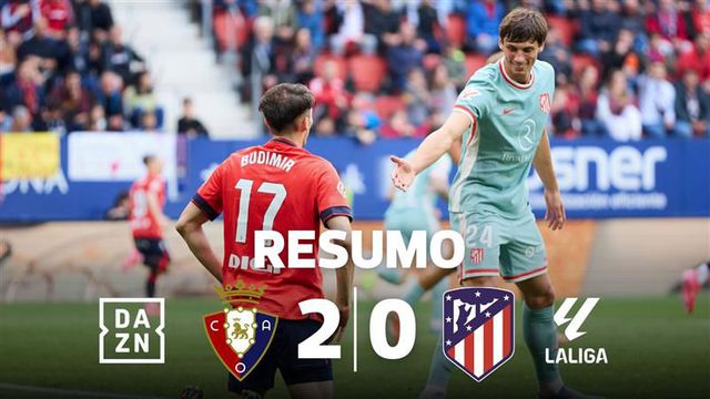 Cabeceamentos mortíferos tramaram At. Madrid em Pamplona (resumo)