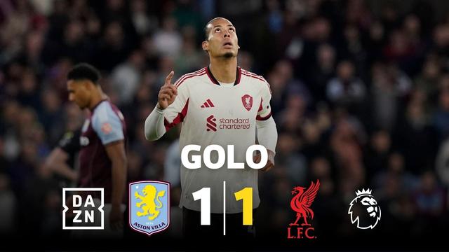 Quem mais que Van Dijk marcaria de cabeça pelo Liverpool?