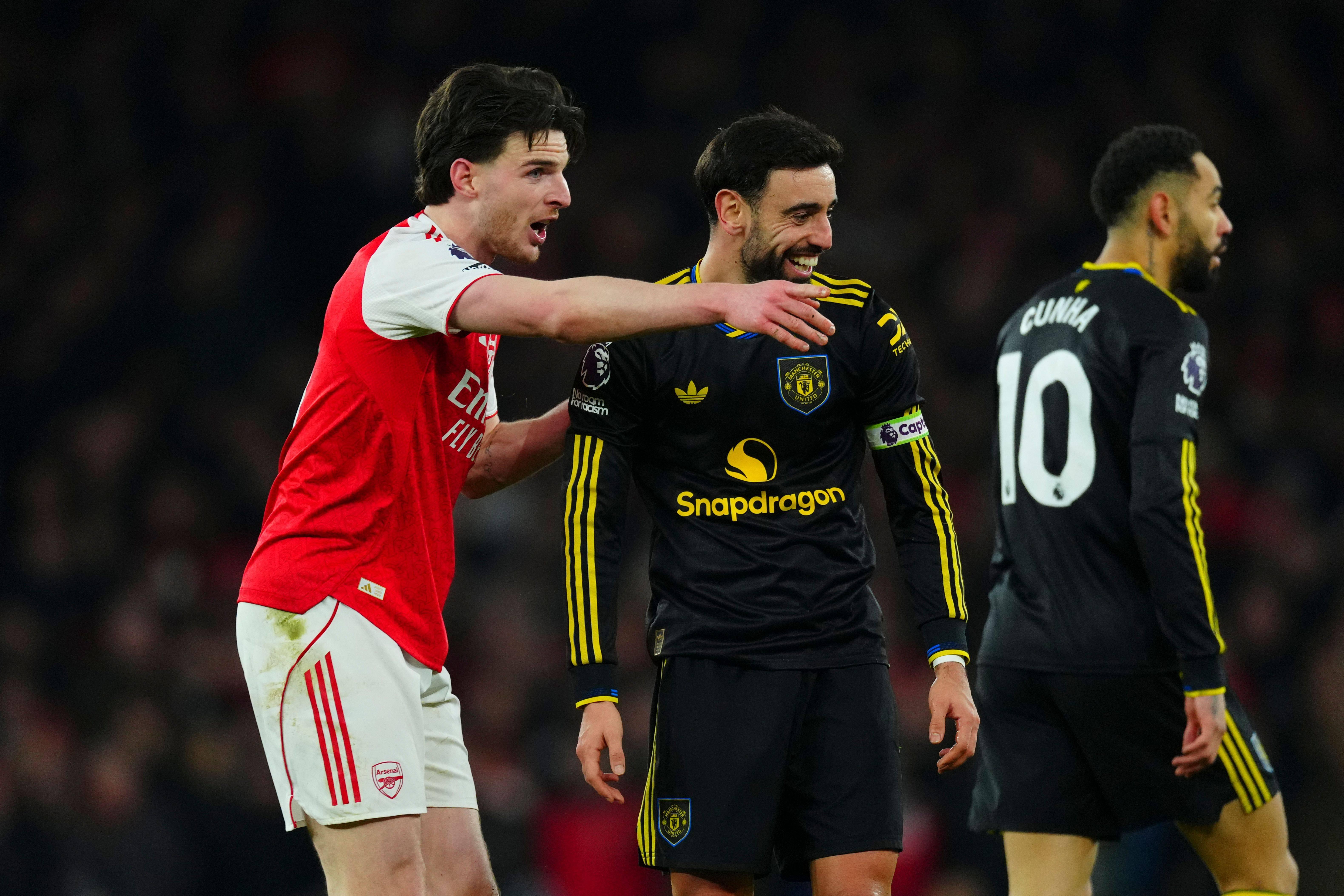 Bruno Fernandes e Declan Rice nunca jogaram juntos, mas são amigos