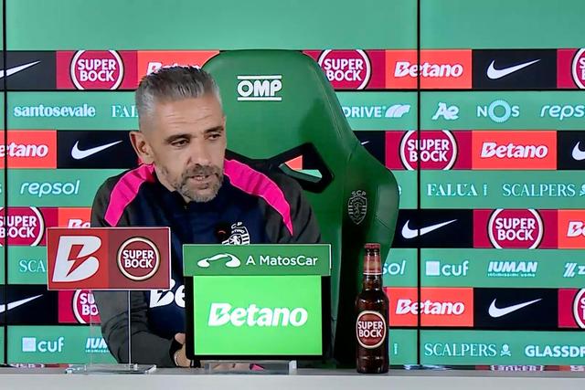 Sporting: «Não fomos competentes em alguns jogos», admite Rui Borges