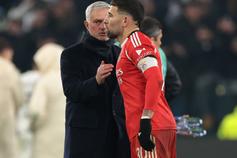 José Mourinho e Otamendi, treinador e central do Benfica (foto: Imago)