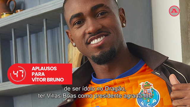 A BOLA em 59 segundos: Otávio 'aprova' Vítor Bruno e quer ser ídolo no Dragão