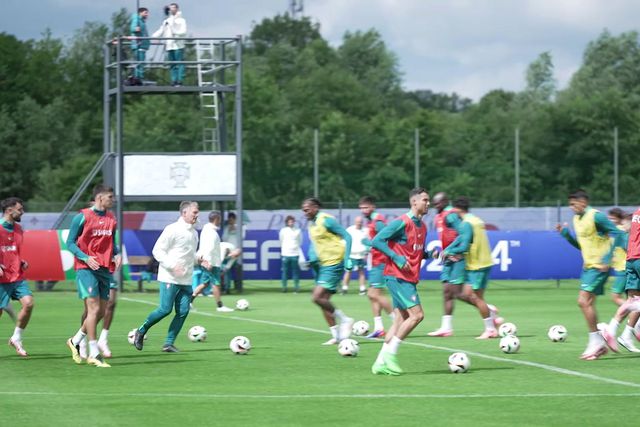 O segundo treino de Portugal em Marienfeld