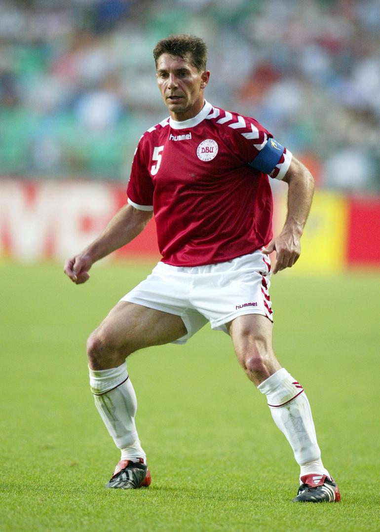 Jan Heintze, Dinamarca, lateral-esquerdo, 38 anos e 293 dias. Mundial 2002, Dinamarca, 1-Senegal, 1. Foto IMAGO