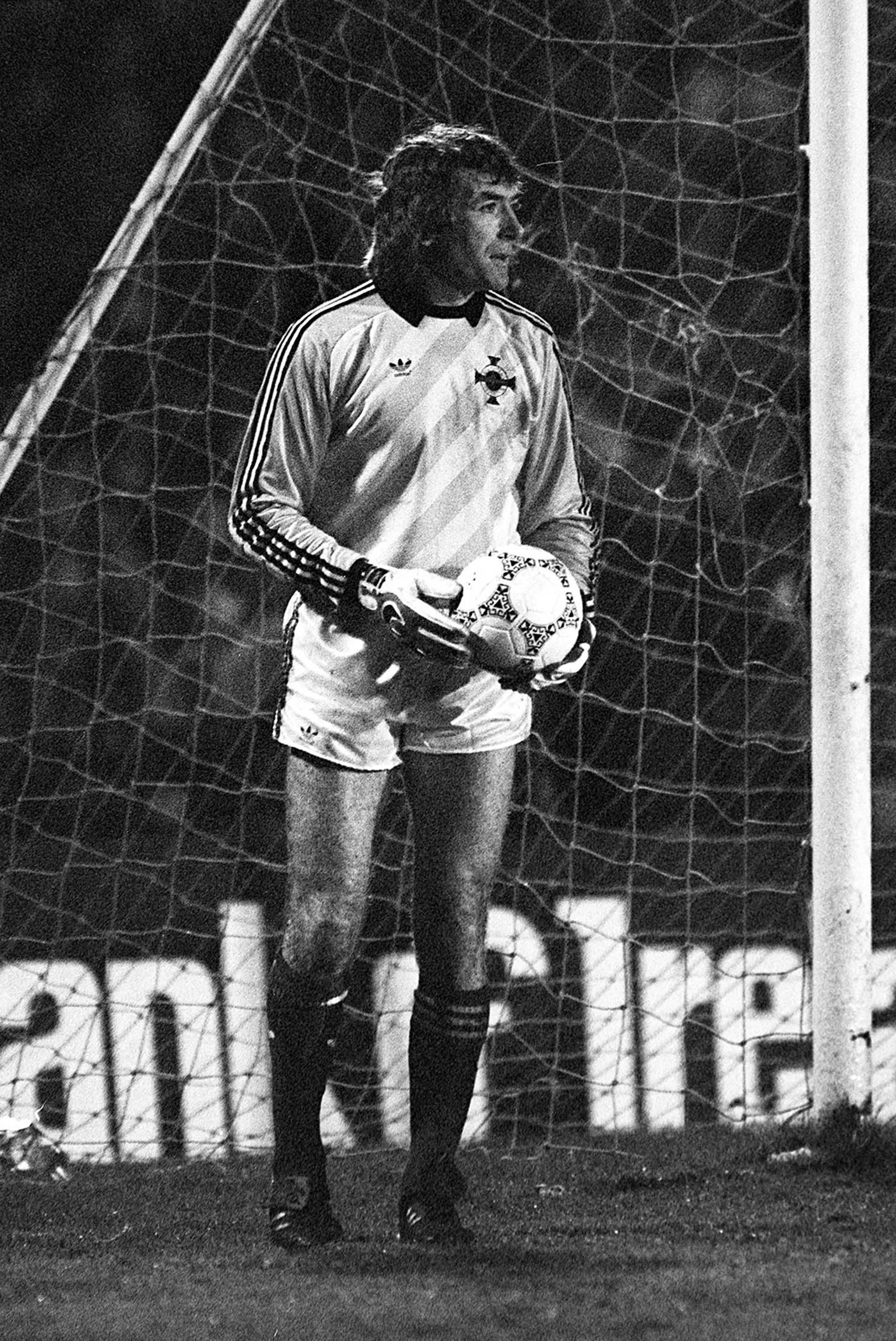 Pat Jennings, Irlanda do Norte, guarda-redes, 41 anos e 0 dias. Mundial 1986, Irlanda do Norte, 0-Brasil, 3. Foto IMAGO