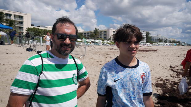 Sérgio Marques e o filho Miguel (foto: Miguel Nunes)