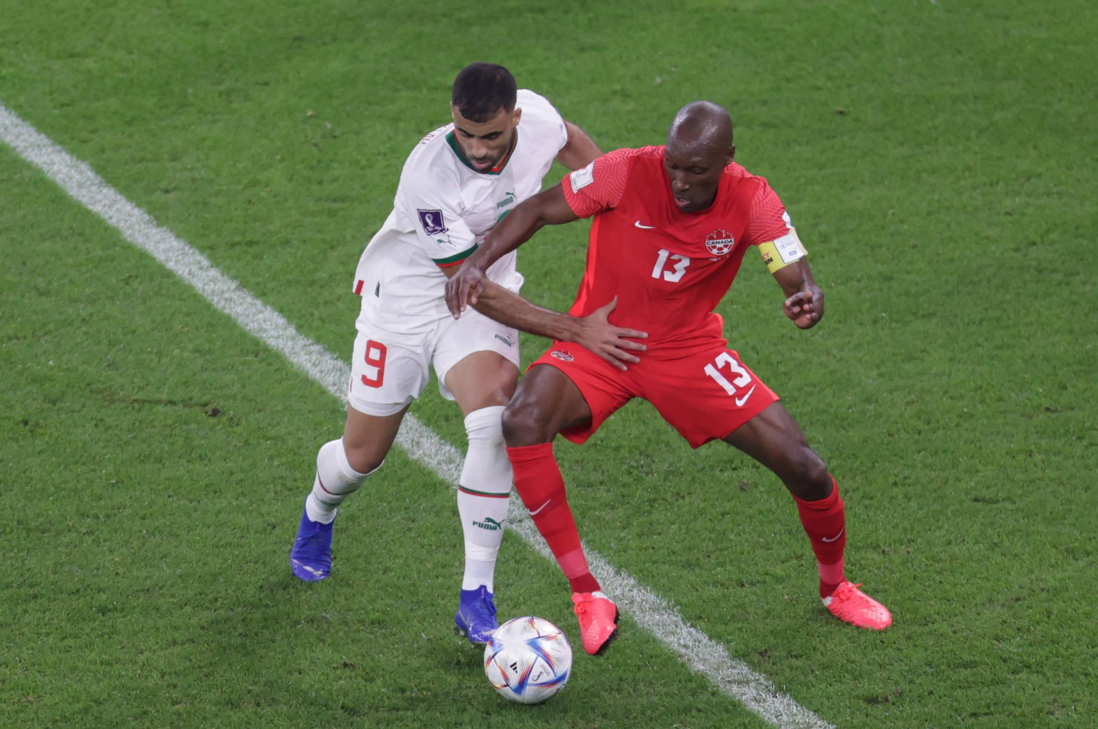Atiba Hutchinson, Canadá, médio, 39 anos e 296 dias. Mundial 2022, Canadá, 1-Marrocos, 2. Foto IMAGO