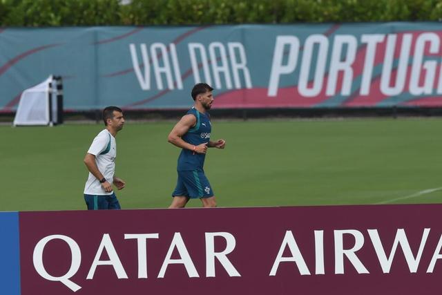 Rúben Dias, central de Portugal, a treinar-se nos EUA (foto: Miguel Nunes)