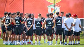 Benfica: primeiro treino com três novidades e três ausências