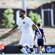 Ponta de lança francês, que já tinha marcado diante dos sub-23, voltou a fazer o gosto ao pé em solo espanhol (Foto: Famalicão)