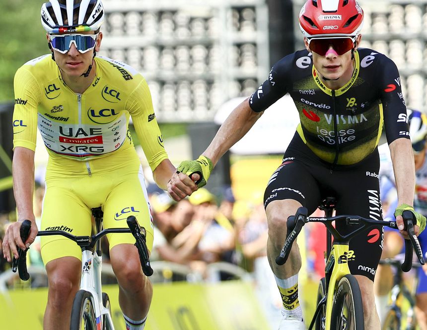 Tadej Pogacar e Jonas Vingegaard