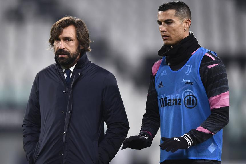 Andrea Pirlo e Cristiano Ronaldo na Juventus (IMAGO)