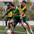 Carreras destacou intensidade no treino do Real Madrid -foto X/Real Madrid