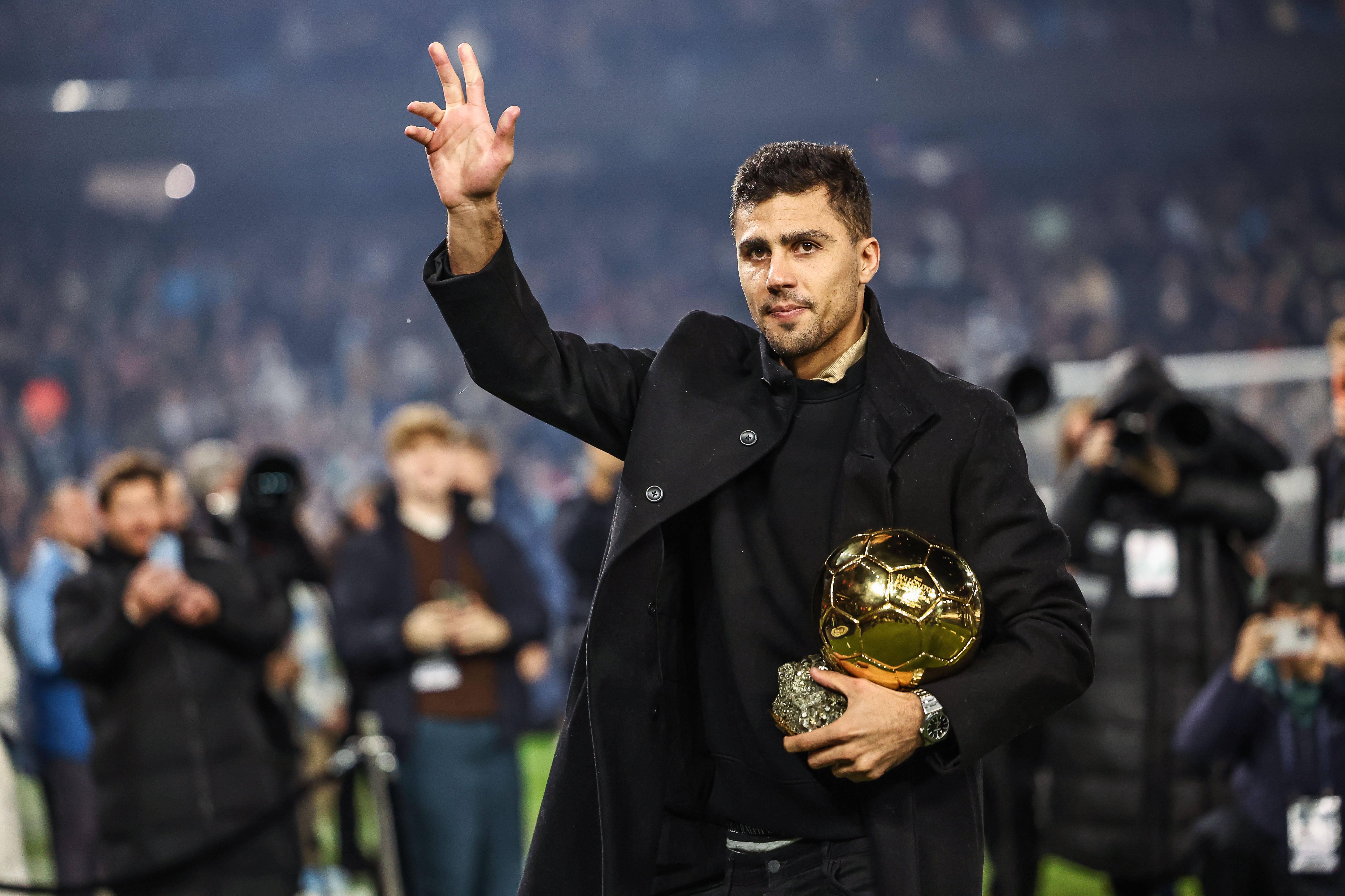 Rodri venceu a Bola de Ouro em 2024, a Champions pelo Manchester City em 2023 e está na final do Mundial 2026 pela Espanha - Foto: Imago