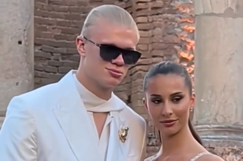 Erling Haaland e Isabel  Johansen