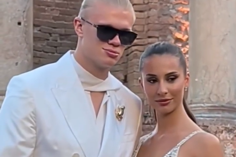 Erling Haaland e Isabel  Johansen
