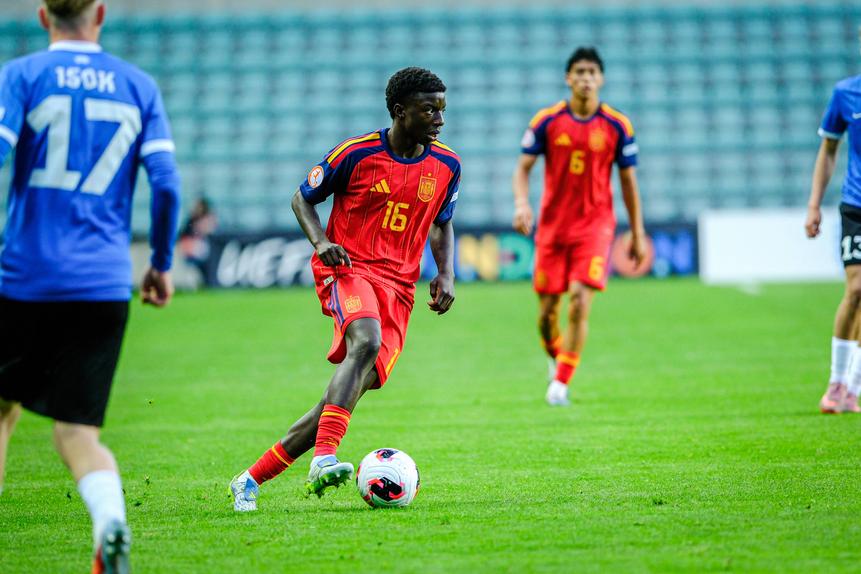 Cherif Fofana ao serviço de Espanha no Euro sub-17 - Foto: IMAGO