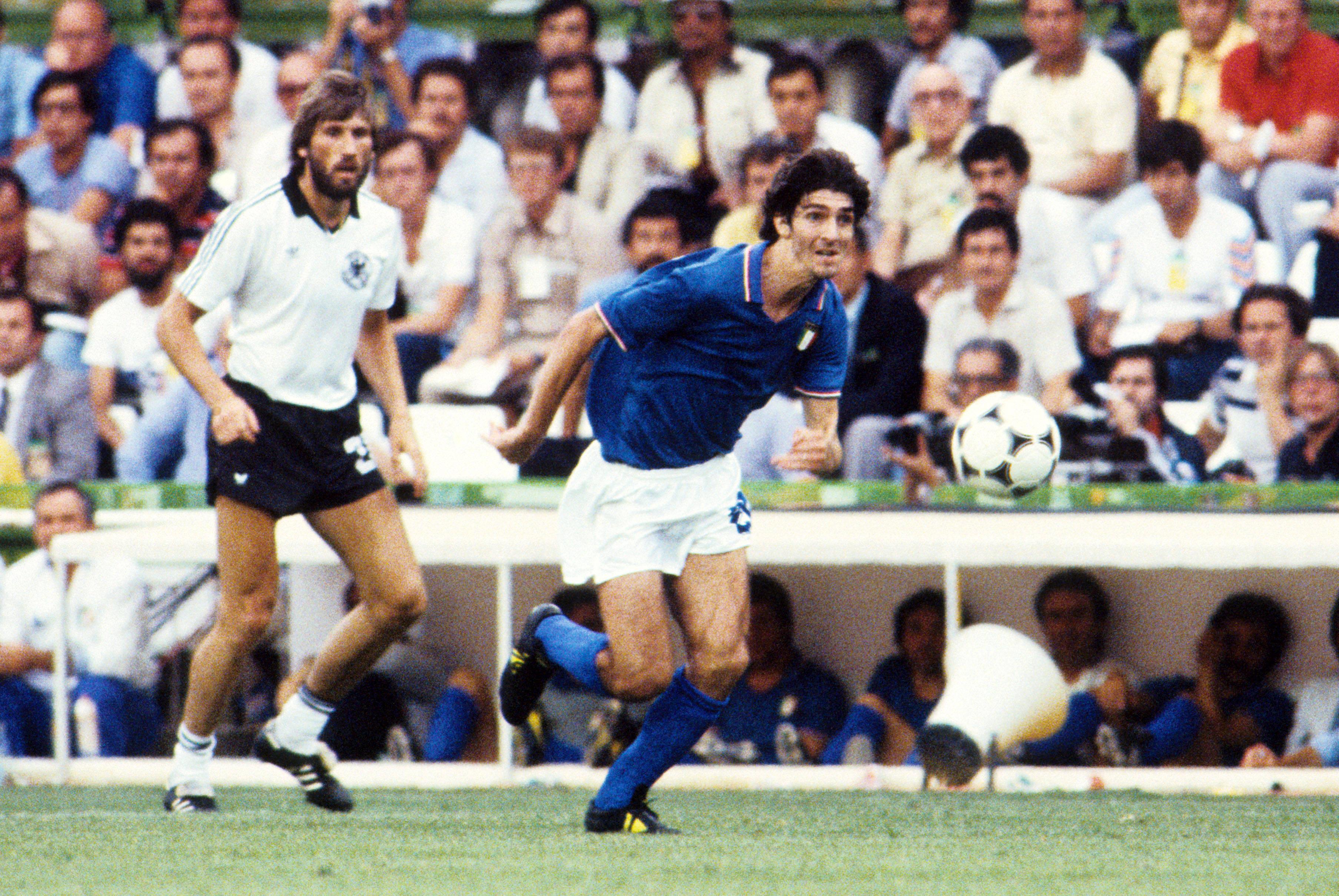 Paolo Rossi venceu a Bola de Ouro em 1982, a Champions/Taça dos Campeões Europeus pela Juventus em 1985 e o Mundial pela Itália em 1982 - Foto: Imago
