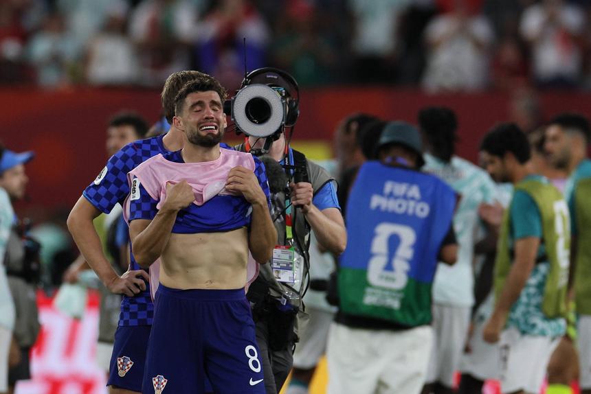 Kovacic é o rosto da tristeza da equipa croata