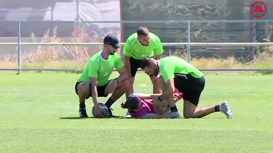 Vídeo: Sauvé gritou de dor ao lesionar-se no treino do Sporting