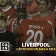Ao minuto 20, Anfield voltou a homenagear Diogo Jota