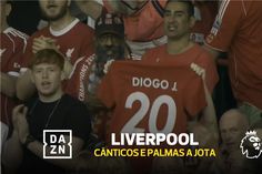 Ao minuto 20, Anfield voltou a homenagear Diogo Jota