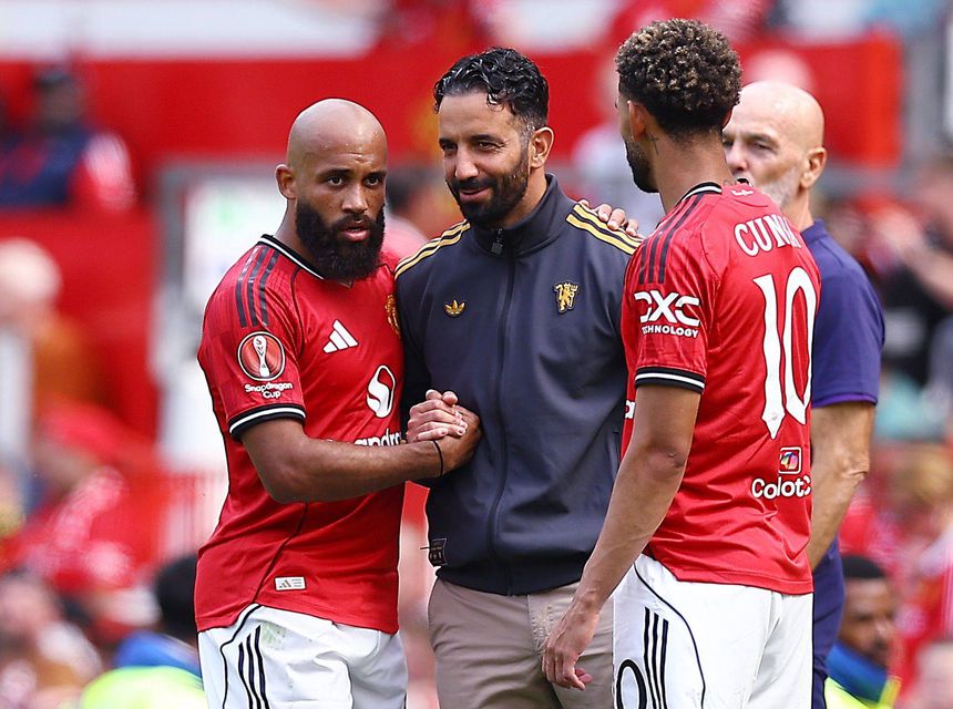 Amorim com os reforços Mbeumo e Matheus Cunha