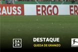 Jogo do Leverkusen interrompido por enorme queda de granizo