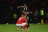 Jogadores do Casa Pia fazem a festa depois da vitória sobre o Benfica por 3-1, em janeiro de 2025 — Foto: Miguel Nunes