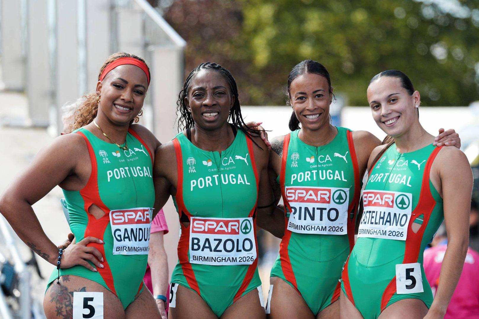 Estafeta feminina dos 4x100 m volta esta noite (21h48) ao Alexander Stadium para disputar a final. Foto FPA