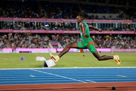 Pedro Pablo Pichardo salta para a medalha de prata nos Europeus de Birmingham (FPA/Sportmedia)