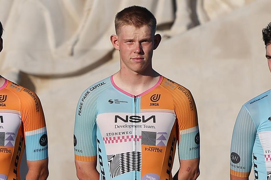 Finlay Tarling, ciclista de 19 anos da NSN Development Team que perdeu a vida durante a 8.ª etapa da Volta a Portugal - Foto: EPA/NUNO VEIGA