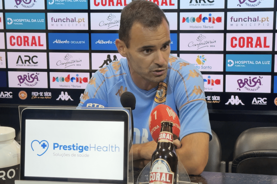 João Gião, treinador do Nacional. -Foto: NACIONAL