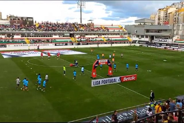 FC Porto no aquecimento