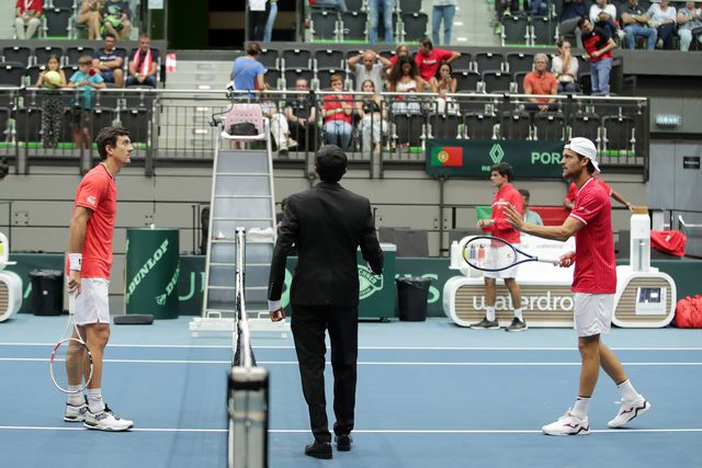 Portugal lidera eliminatória da Taça Davis