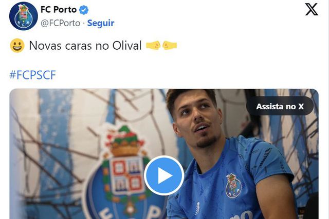 Calma, 'admin' do FC Porto!