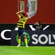 Pablo a celebrar o único golo no SC Braga-Gil Vicente