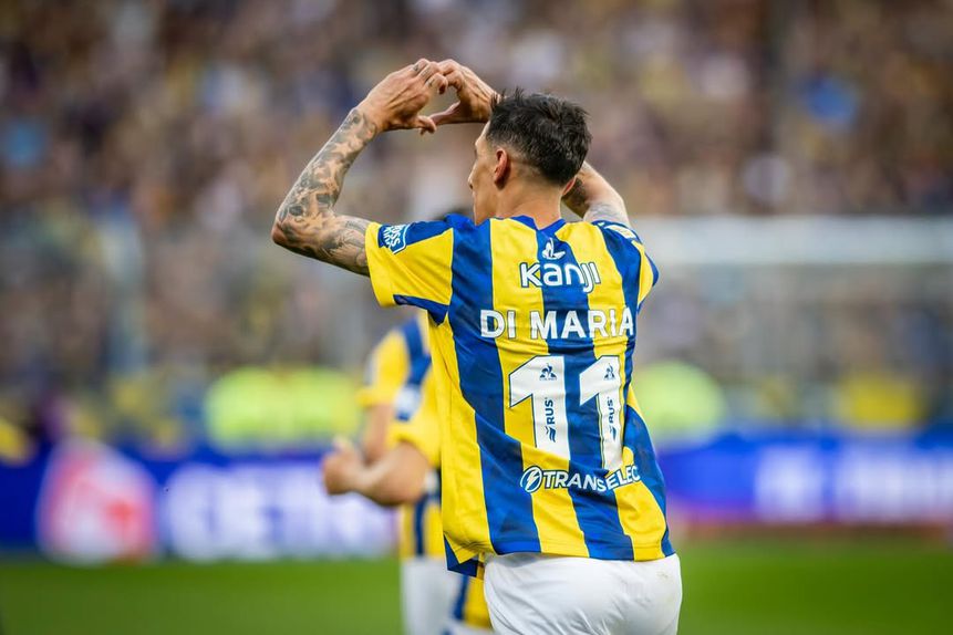 Festejo de Di María após marcar de canto olímpico - Foto: Di María/Instagran