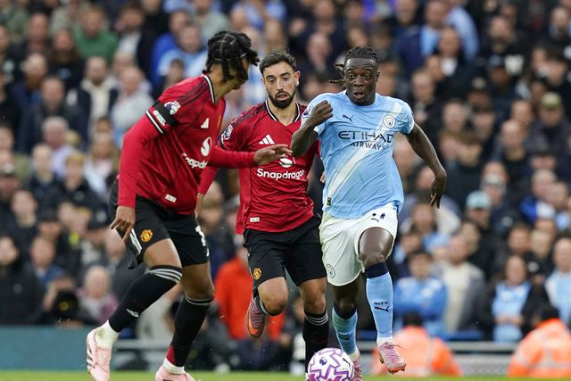 Bruno Fernandes frente ao Manchester City