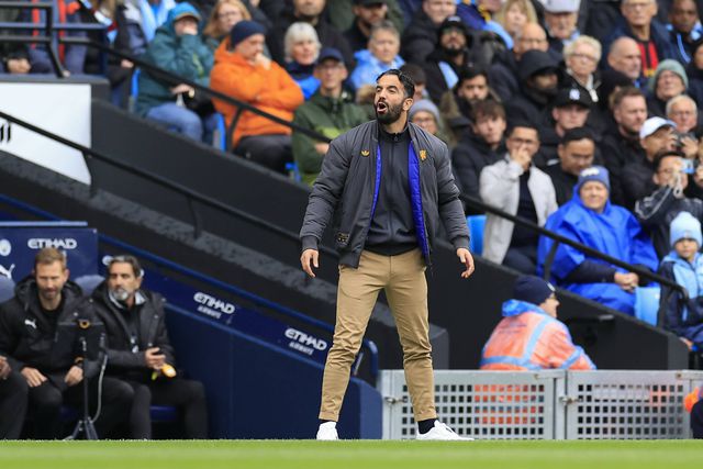 Ruben Amorim, treinador do Manchester United, no Etihad