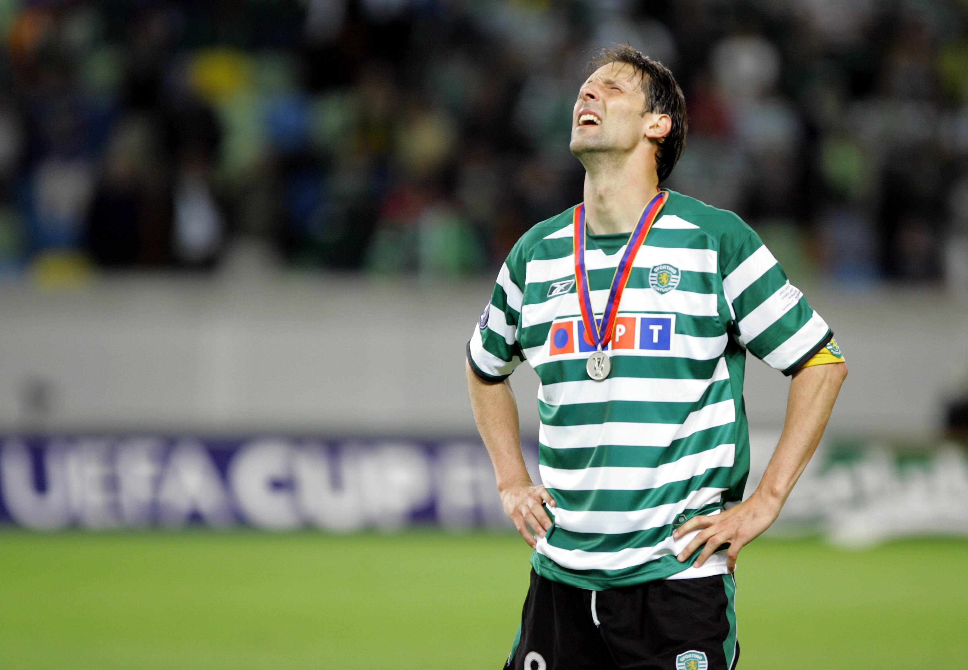 1.º Sporting (Portugal), 203 jogos. 95 vitórias, 48 empates e 60 derrotas. Melhor: finalista vencido (2005). Foto A BOLA