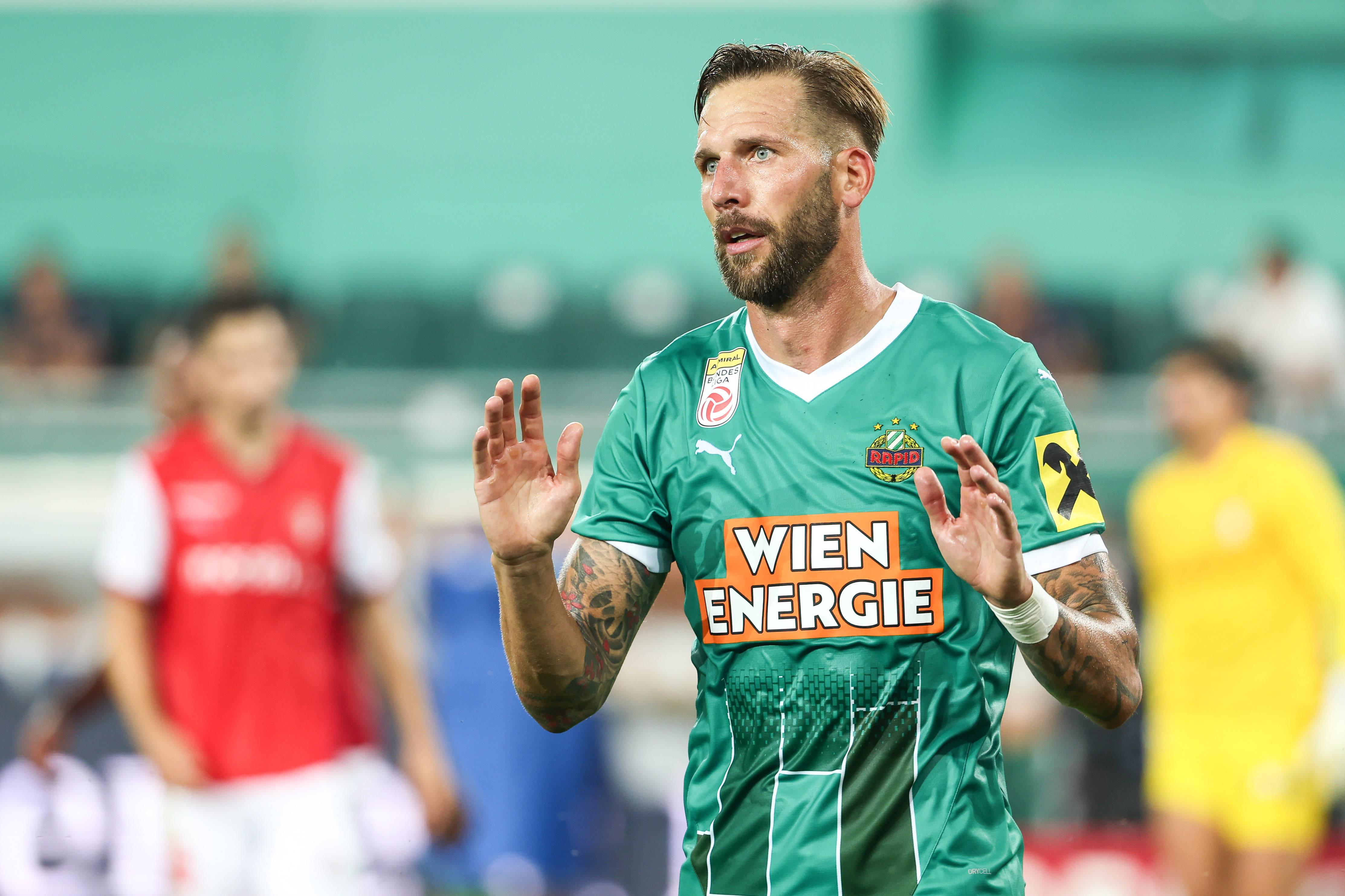 15.º Rapid (Áustria), 164 jogos, 66 vitórias, 28 empates e 70 derrotas. Foto IMAGO