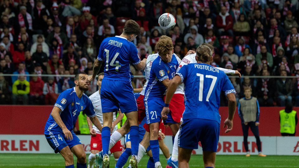 Europeu: Polónia empata em casa com a Moldávia (1-1)