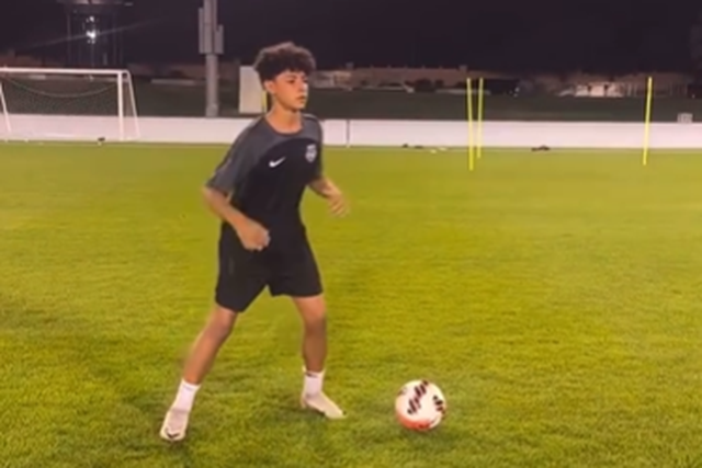 Vídeo: Cristianinho está a aprender a arte de Ronaldo