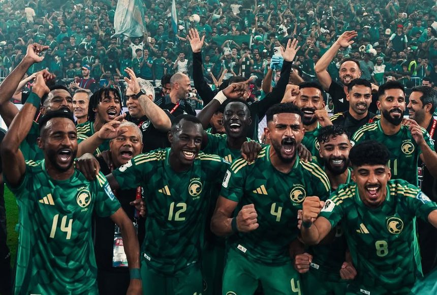 Festejos dos jogadores da Arábia Saudita - Foto: saudint/Instagram