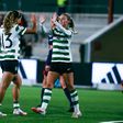 Carolina Santiago fez o segundo golo das leoas (Foto: Sporting)