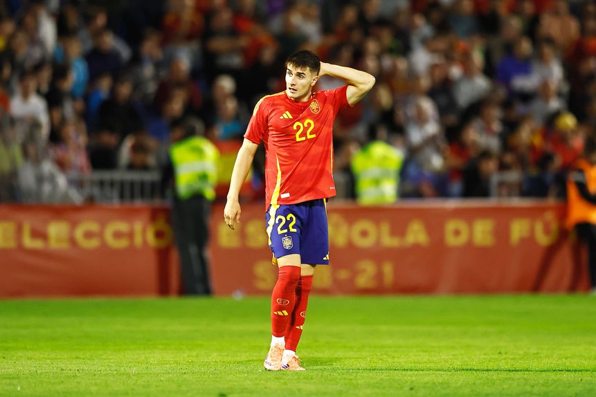 Fresneda jogou a 2.ª parte no particular com a Noruega, fez uma assistência num jogo com vitória de Espanha por 4-1 - Foto: IMAGO